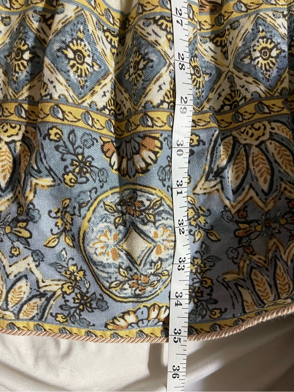 Calypso St Barth Womens Linen Rayon Blend Floral Midi Skirt  Medium Boho - Picture 7 of 13